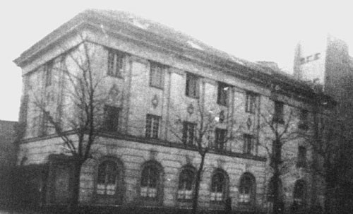 Pawilon obserwacyjny od strony ul. Marszałkowskiej rozebrany w drugiej połowie lat 40. (róg ul. Marszałkowskiej oraz ul. Litewskiej)